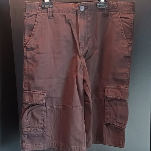 Cherokee Dark Brown Cargo Shorts - Big Boys Size 16 - Picture 1 of 3